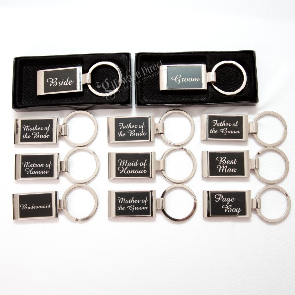 Stock Products 1D Bridal Party Gift Boxed Engraved Keyring mother of the bride